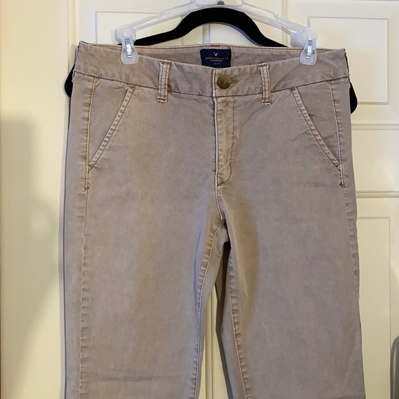 Skinny Low Rise Khaki Pants - Picture 1 of 9